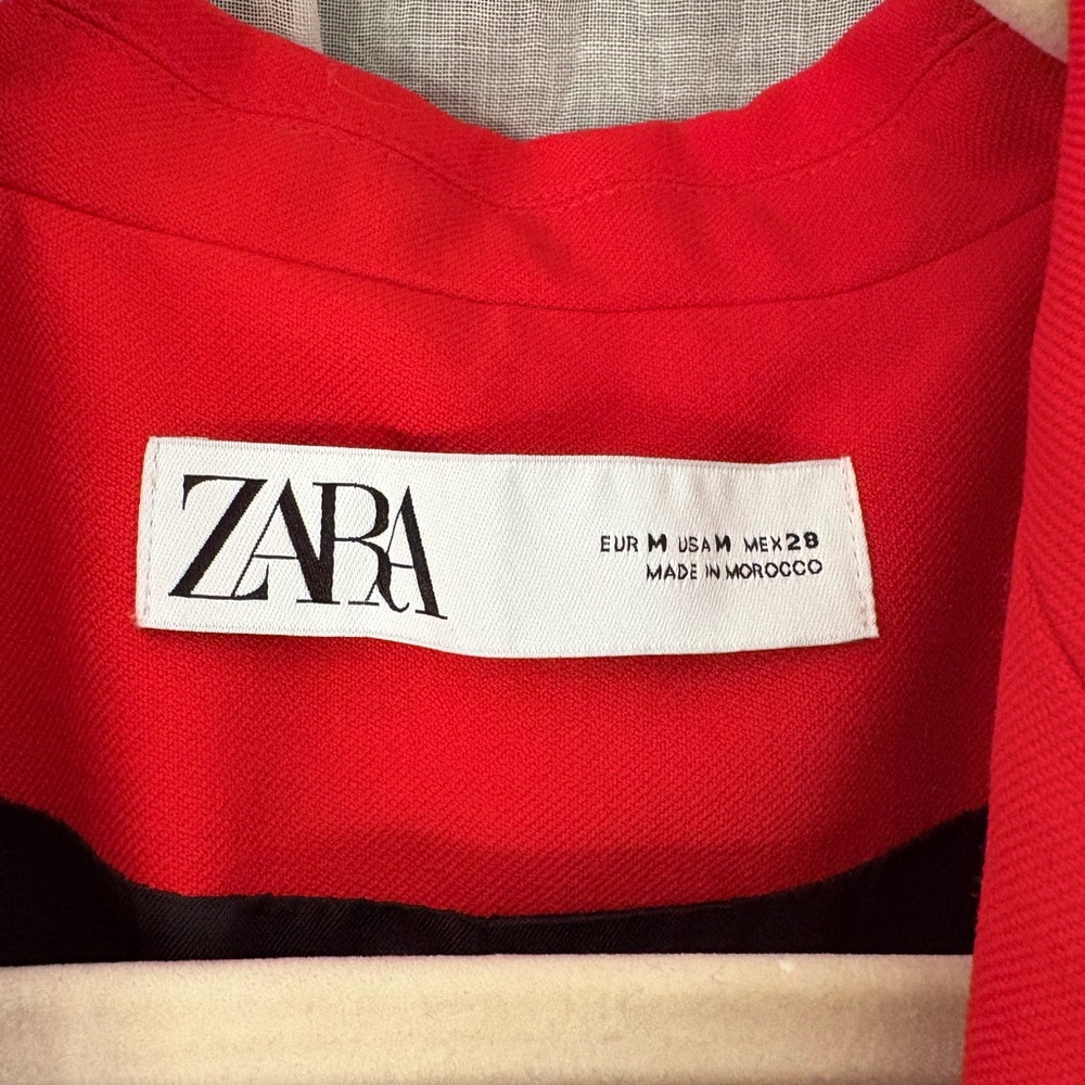 Zara Bold Red Blazer for Women Size M - Picture 3 of 8